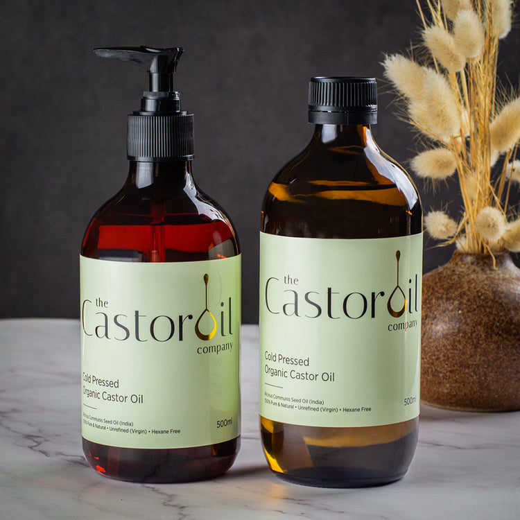 Buy Organic Castor Oil in a 500ml Glass or Plastic Bottle