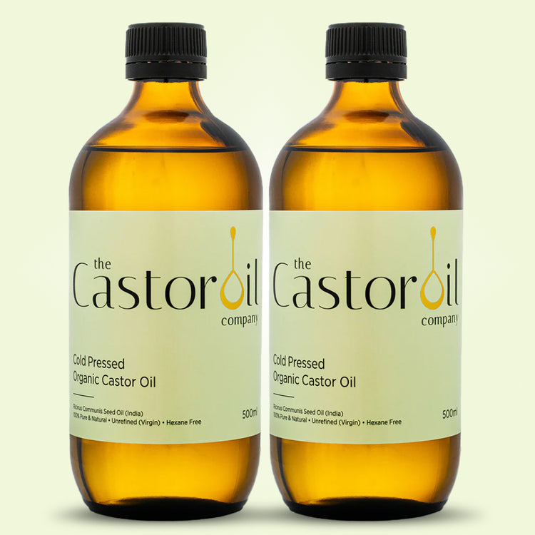 2x 500ml Organic Castor Oil