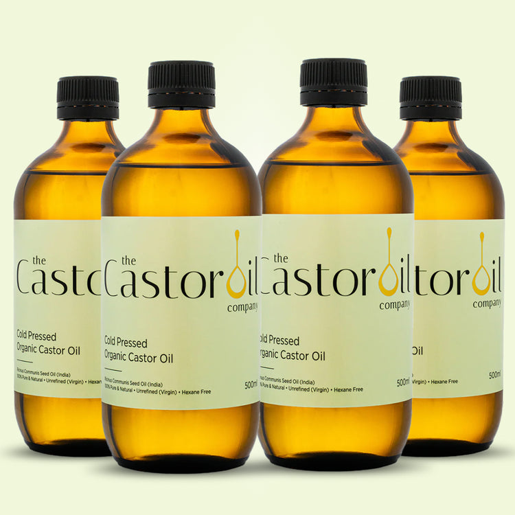 4x 500ml Organic Castor Oil