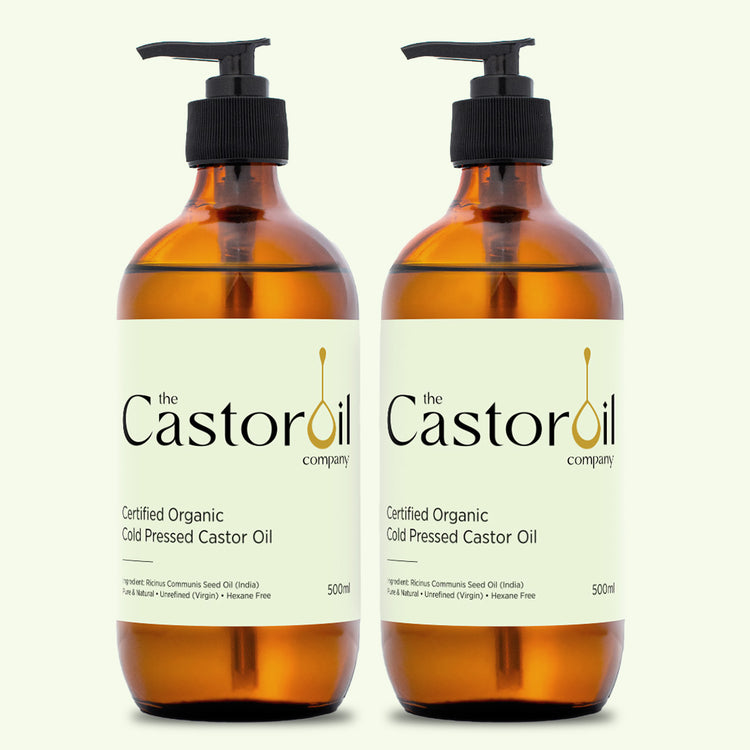 Organic Castor Oil — Cold-Pressed & Hexane-Free