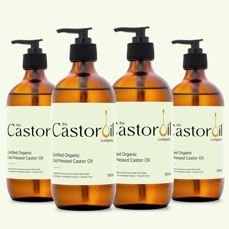 Organic Castor Oil — Cold-Pressed & Hexane-Free